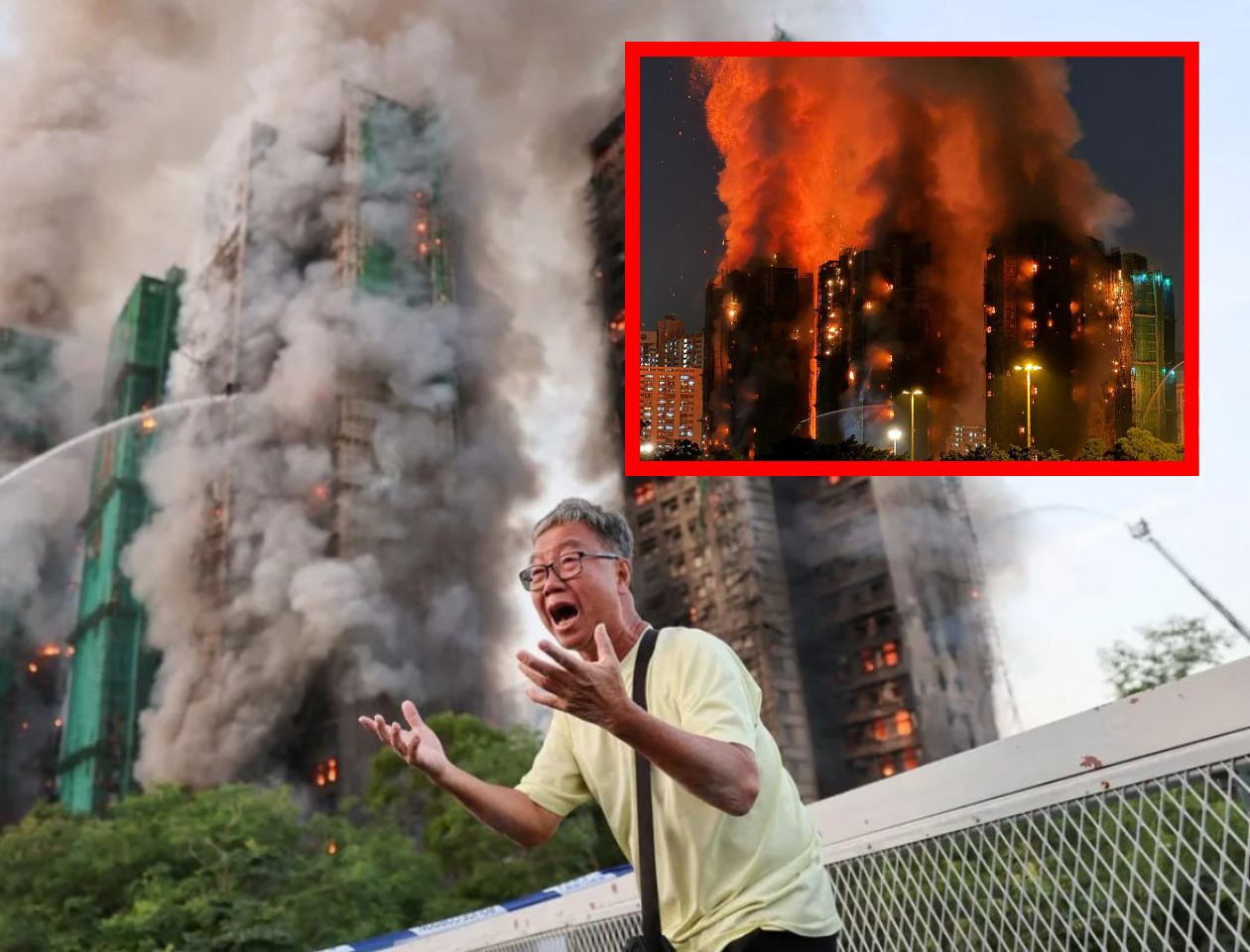 WATCH: At Least 36 Dead and Hundreds Missing as Inferno Engulfs Hong Kong Highrise Complex